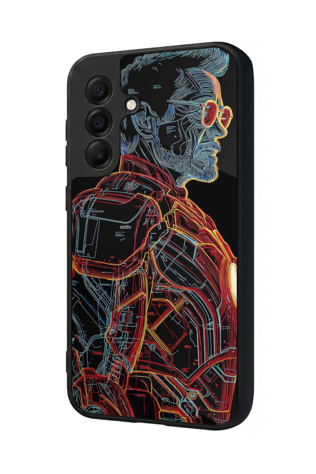 Samsung Galaxy A17 Uyumlu Iron Man ( Demir Adam ) Tasarımlı Glossy Premium Kılıf