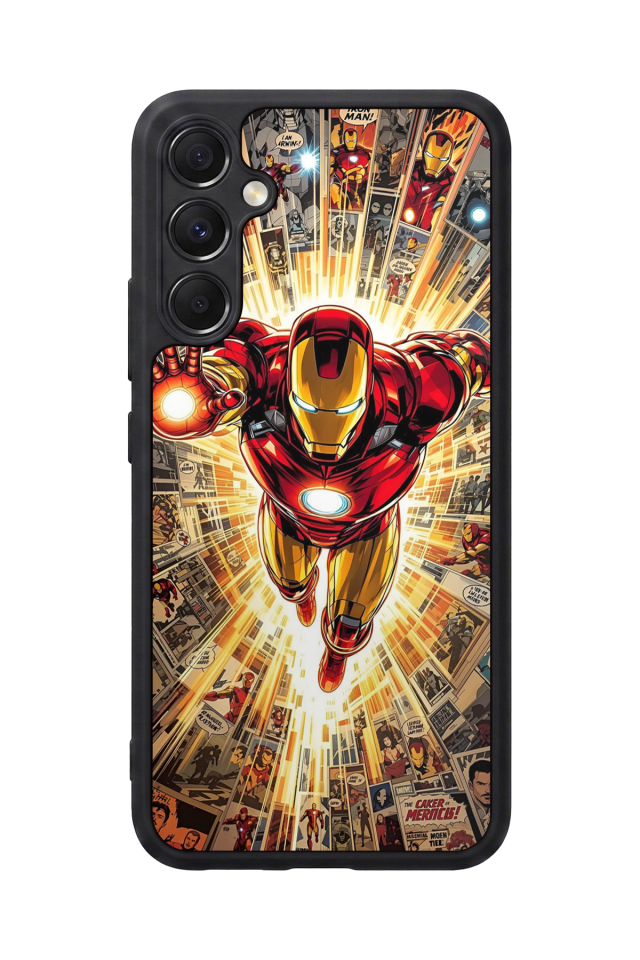 Samsung Galaxy A34 Uyumlu  Iron Man ( Demir Adam ) Tasarımlı Glossy Premium Kılıf