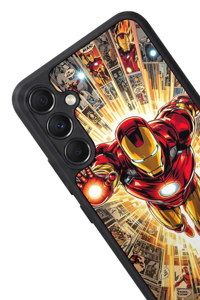 Samsung Galaxy A34 Uyumlu  Iron Man ( Demir Adam ) Tasarımlı Glossy Premium Kılıf