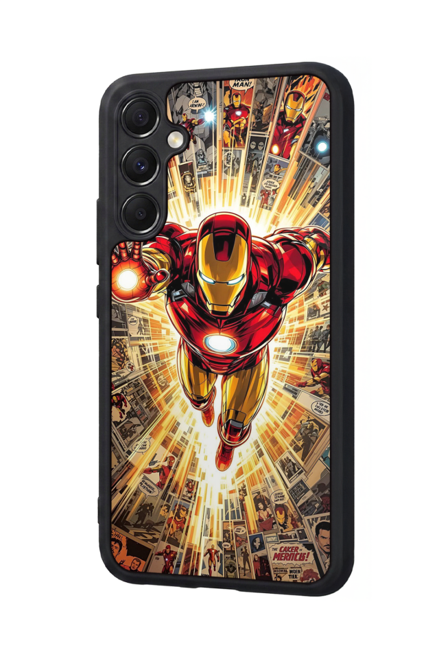 Samsung Galaxy A34 Uyumlu  Iron Man ( Demir Adam ) Tasarımlı Glossy Premium Kılıf