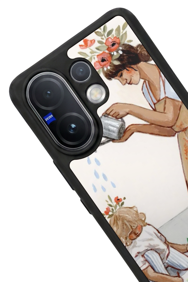 Vivo V60 Uyumlu Kalp Love Tasarımlı Glossy Premium Kılıf
