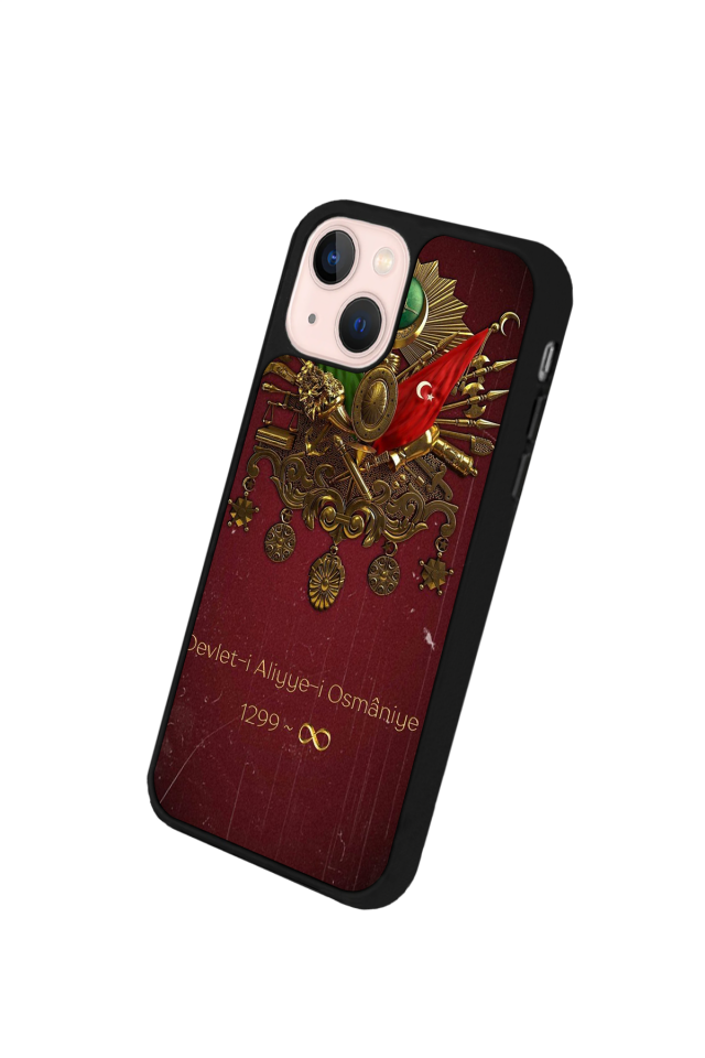 iPhone 13/14 Uyumlu Osmanli Tugrasi Tasarımlı Glossy Premium Kılıf