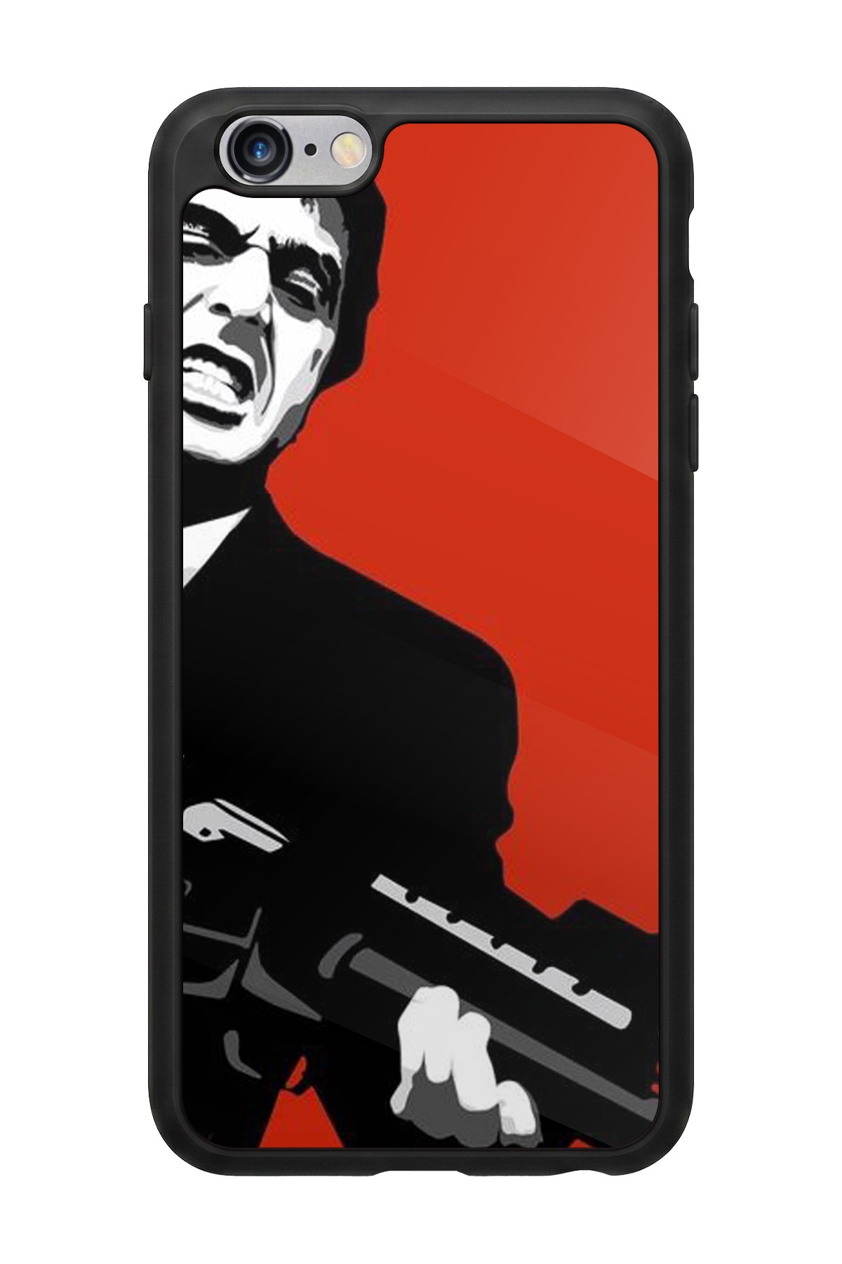 iPhone 6s Plus Uyumlu Scarface Tasarımlı Glossy Premium Kılıf