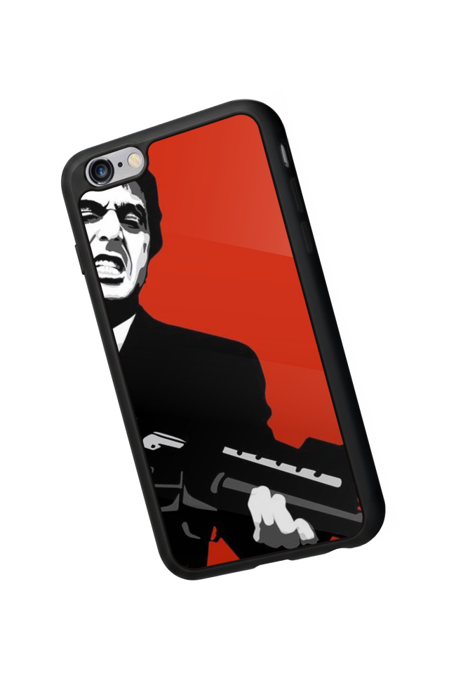 iPhone 6s Plus Uyumlu Scarface Tasarımlı Glossy Premium Kılıf