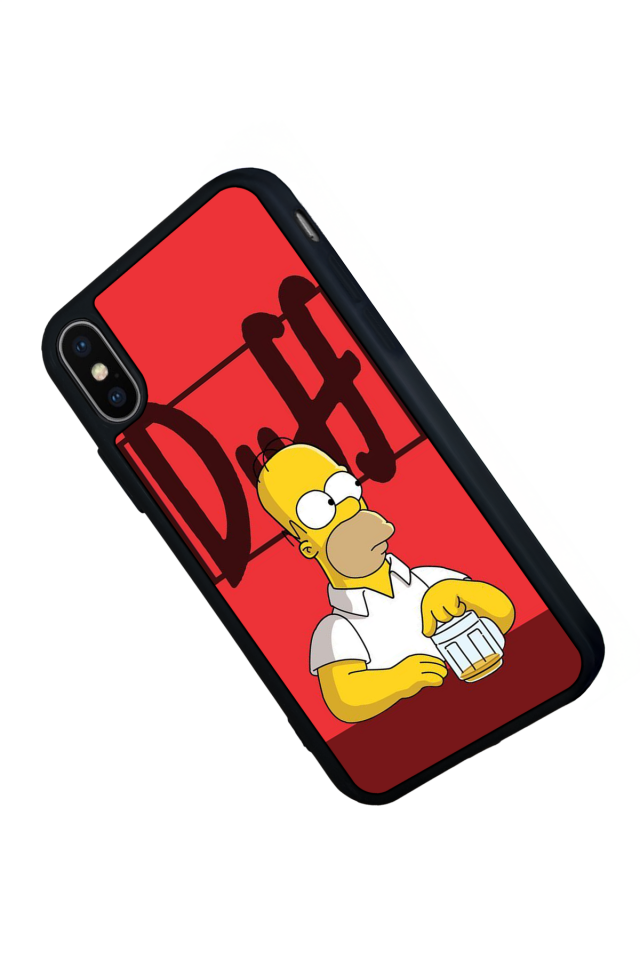 iPhone XS Max Uyumlu The Simpsons Tasarımlı Glossy Premium Kılıf