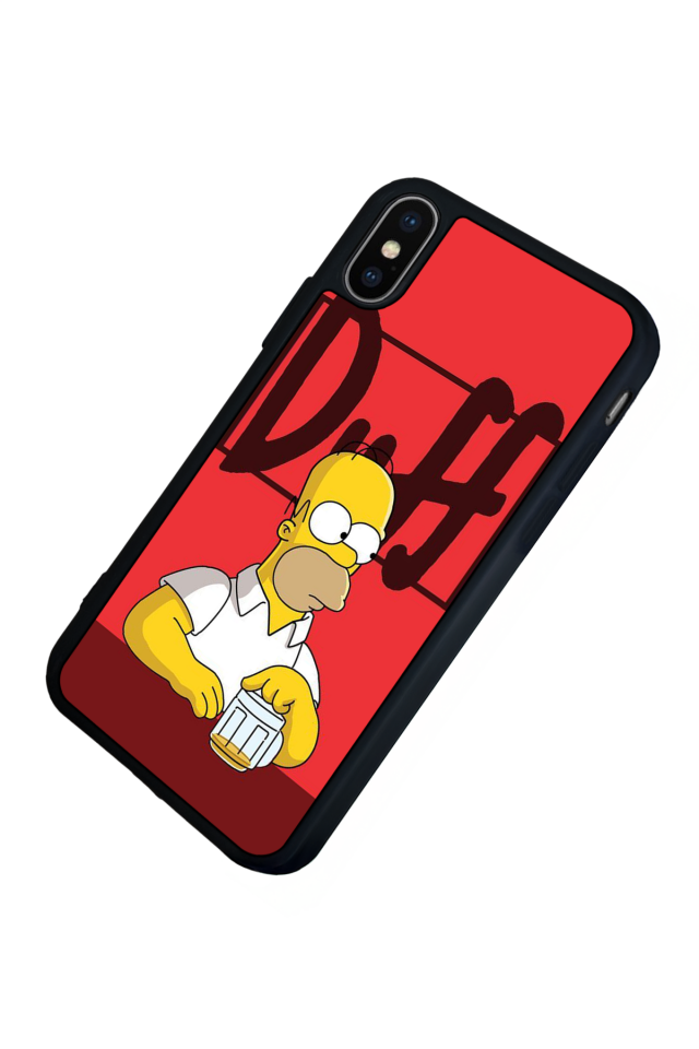 iPhone XS Max Uyumlu The Simpsons Tasarımlı Glossy Premium Kılıf