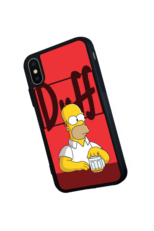 iPhone XS Max Uyumlu The Simpsons Tasarımlı Glossy Premium Kılıf