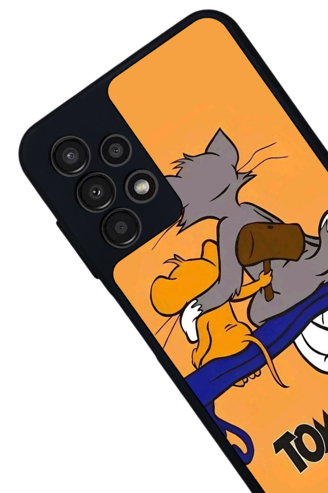 Samsung Galaxy A23 Uyumlu Tom And Jerry Tasarımlı Glossy Premium Kılıf