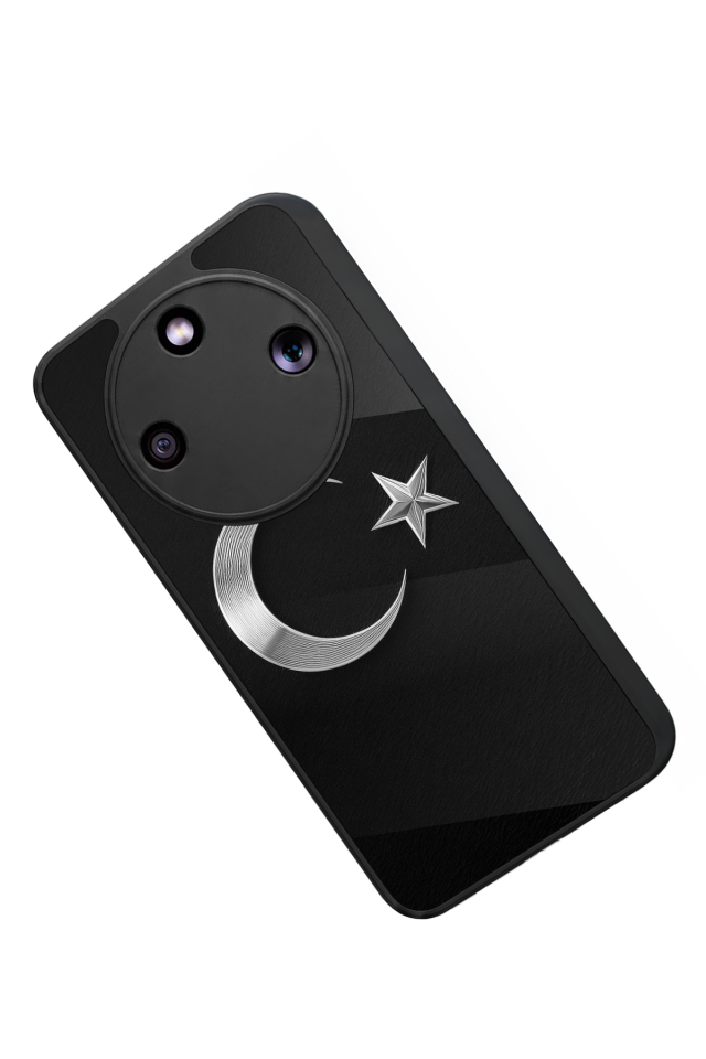 Honor Magic 8 Lite Uyumlu Türk Bayragi Tasarımlı Glossy Premium Kılıf