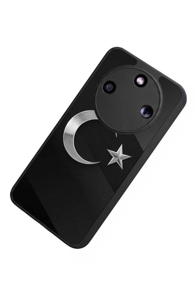 Honor Magic 8 Lite Uyumlu Türk Bayragi Tasarımlı Glossy Premium Kılıf