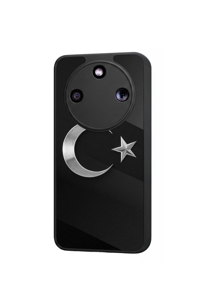 Honor Magic 8 Lite Uyumlu Türk Bayragi Tasarımlı Glossy Premium Kılıf