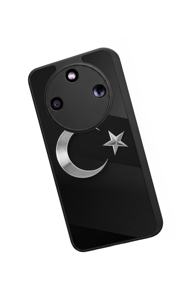 Honor Magic 8 Lite Uyumlu Türk Bayragi Tasarımlı Glossy Premium Kılıf