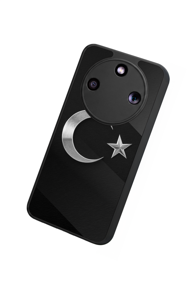 Honor Magic 8 Lite Uyumlu Türk Bayragi Tasarımlı Glossy Premium Kılıf