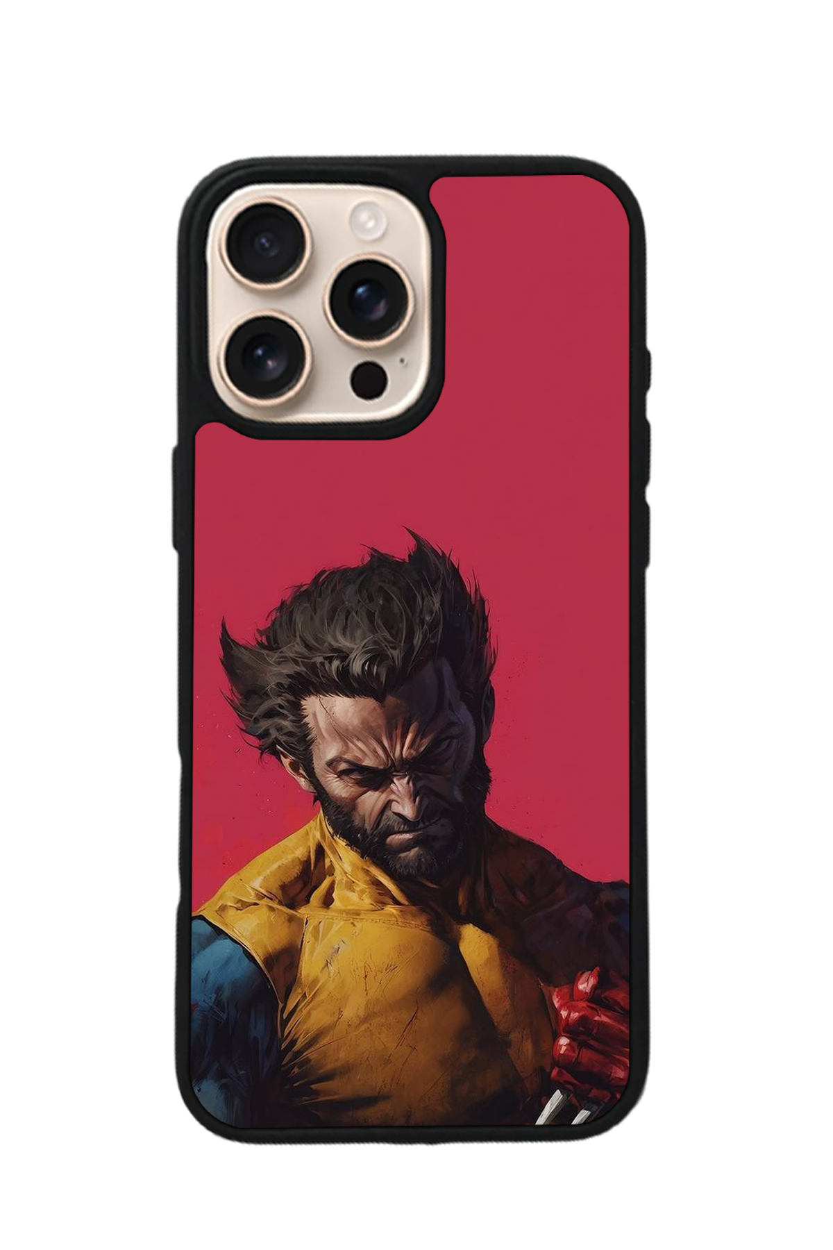 iPhone 14 Pro Uyumlu Wolverine Tasarımlı Glossy Premium Kılıf