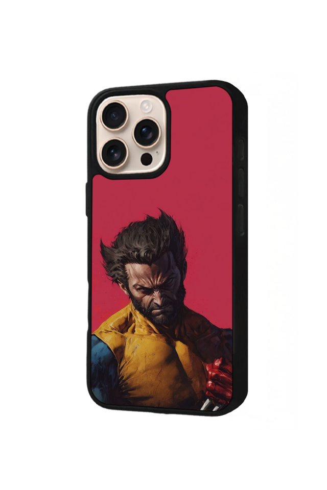 iPhone 14 Pro Uyumlu Wolverine Tasarımlı Glossy Premium Kılıf