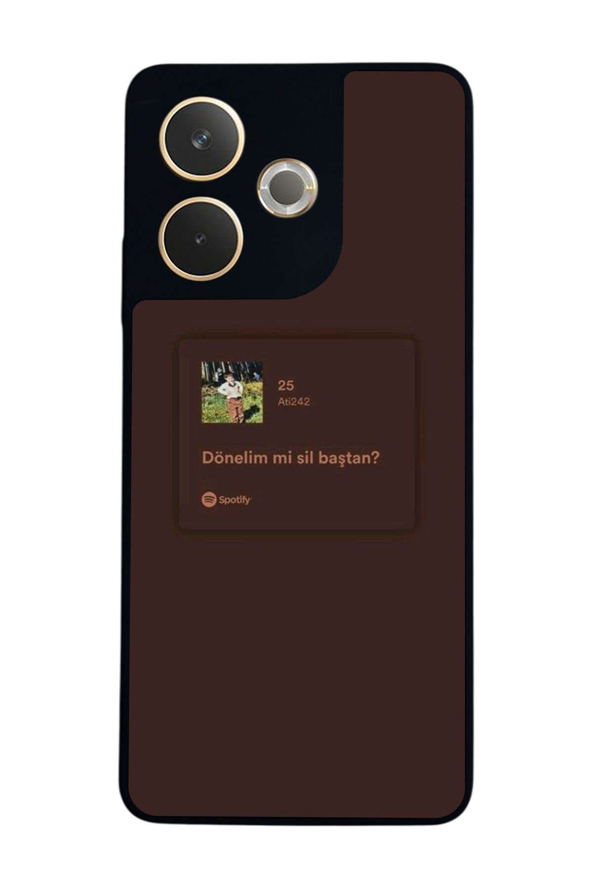 Oppo A5 Pro Uyumlu Sarki Sozleri Tasarımlı Glossy Premium Kılıf