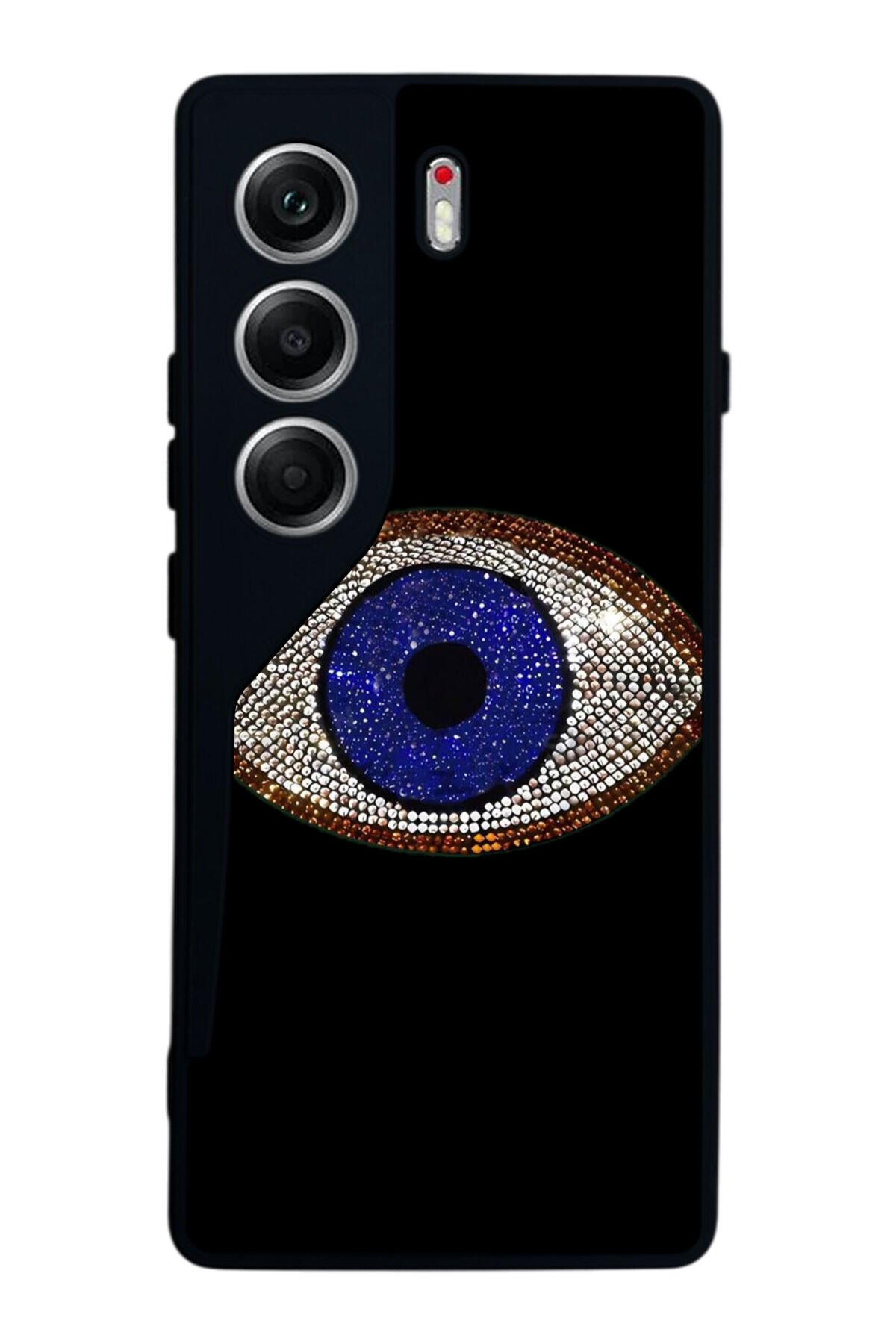 Tecno Camon 40 Uyumlu Nazar Tasarımlı Glossy Premium Kılıf