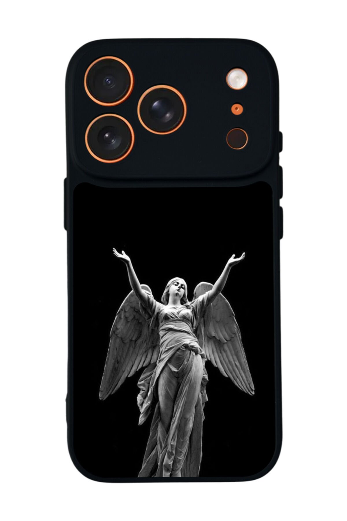 iPhone 17 Pro Uyumlu Melek Tasarımlı Glossy Premium Kılıf