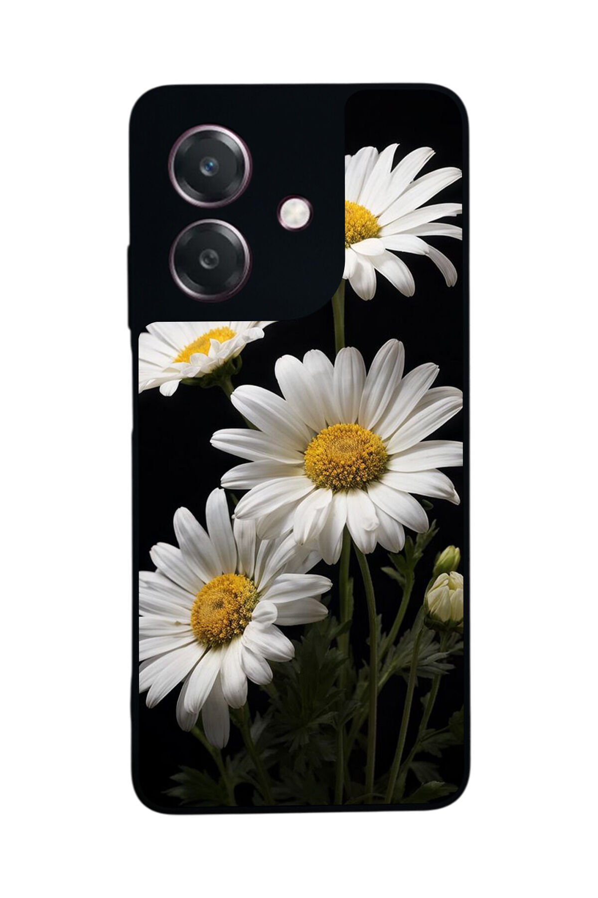 Oppo A3 5G Uyumlu Papatya Tasarımlı Glossy Premium Kılıf