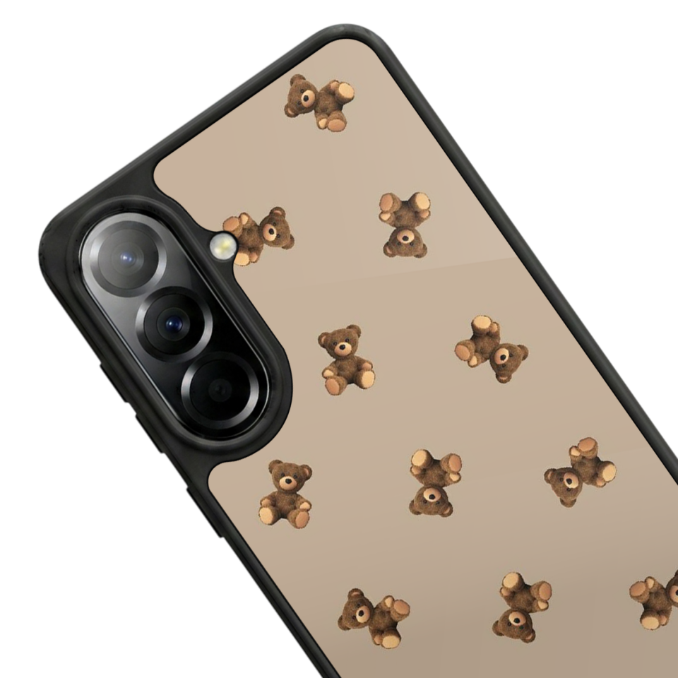 Samsung Galaxy A37 Uyumlu Ayı Tasarımlı Glossy Premium Kılıf