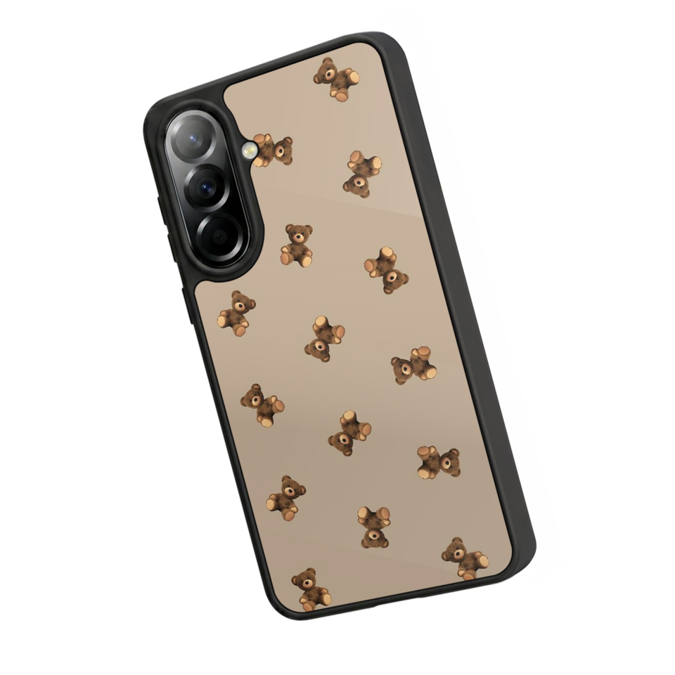 Samsung Galaxy A37 Uyumlu Ayı Tasarımlı Glossy Premium Kılıf