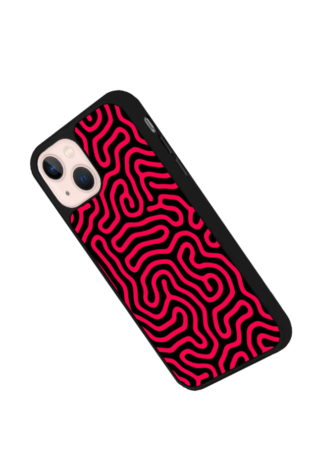 iPhone 15 Plus Uyumlu Çizgi Sanatı Tasarımlı Glossy Premium Kılıf