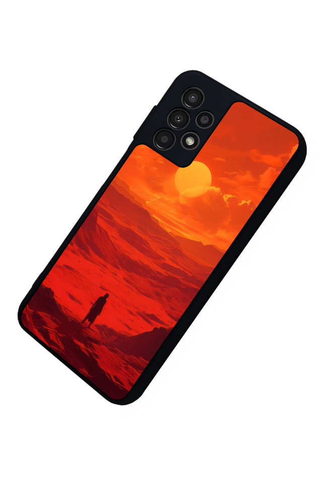 Samsung Galaxy A13 Uyumlu Güneş Tasarımlı Glossy Premium Kılıf