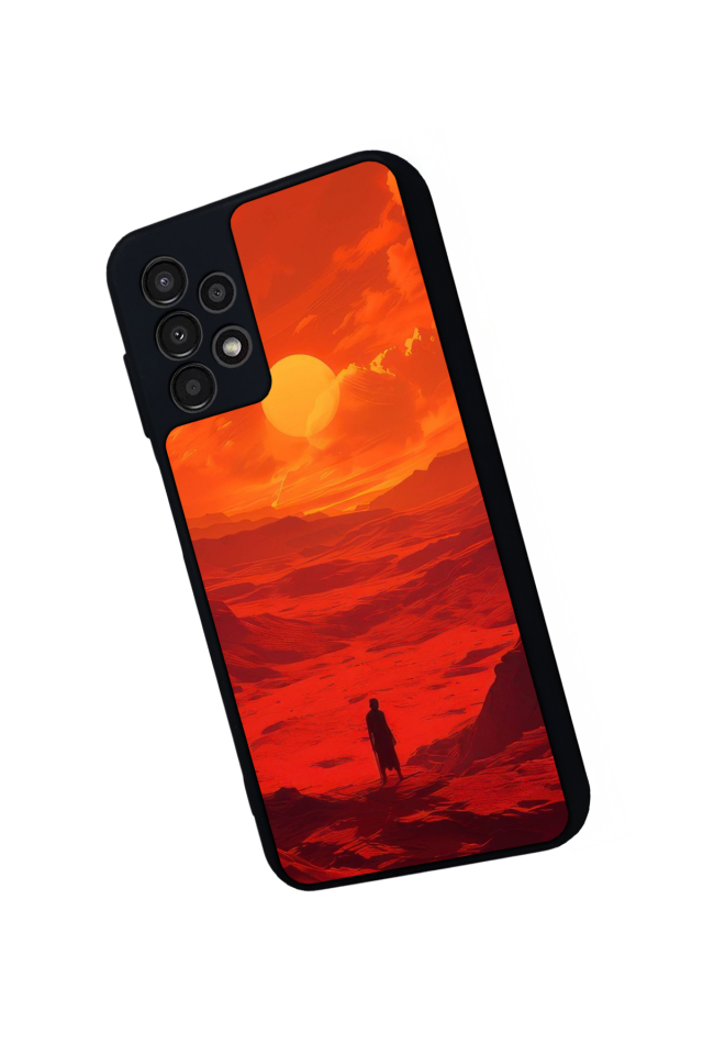 Samsung Galaxy A13 Uyumlu Güneş Tasarımlı Glossy Premium Kılıf