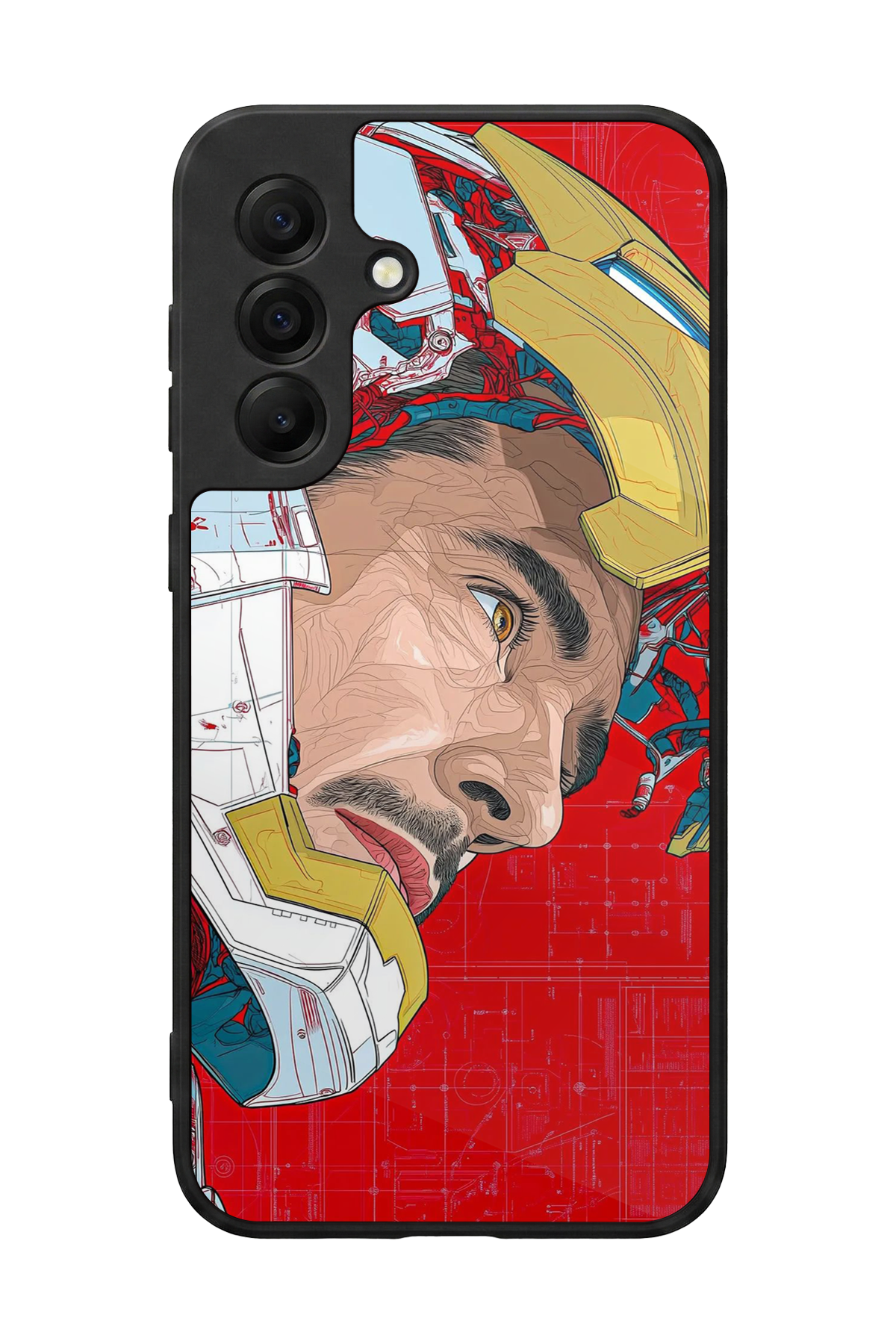 Samsung Galaxy A17 Uyumlu Iron Man ( Demir Adam ) Tasarımlı Glossy Premium Kılıf
