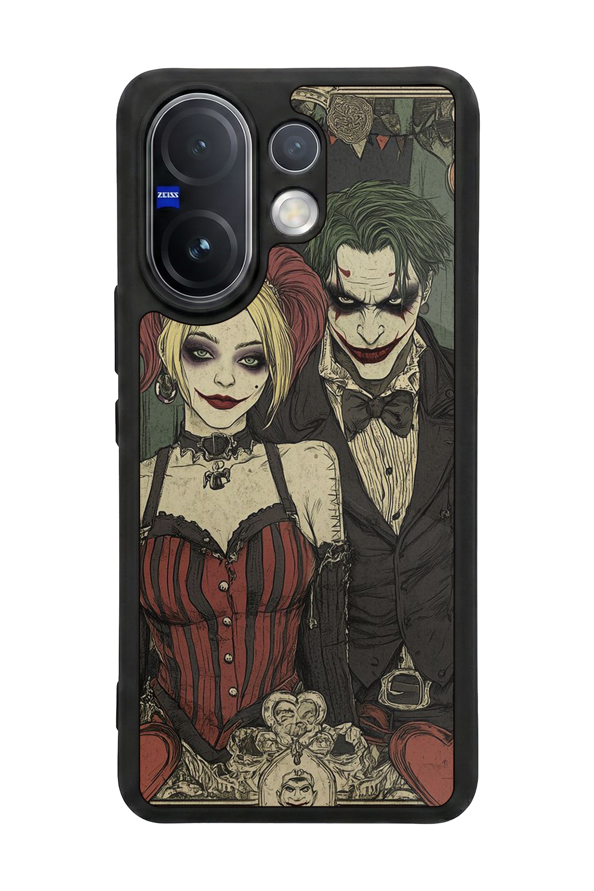 Vivo V60 Uyumlu Kalp Love Tasarımlı Glossy Premium Kılıf