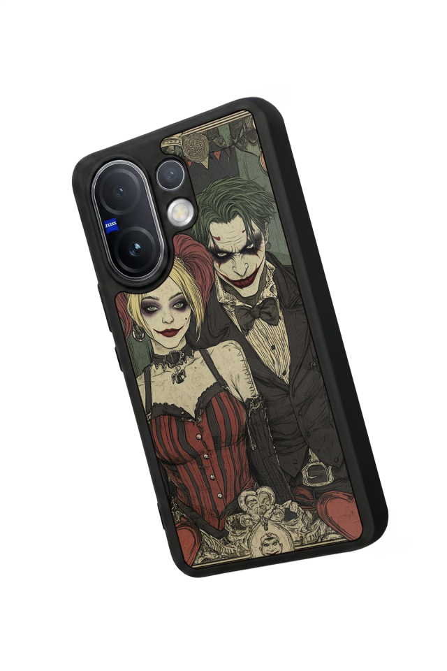 Vivo V60 Uyumlu Kalp Love Tasarımlı Glossy Premium Kılıf