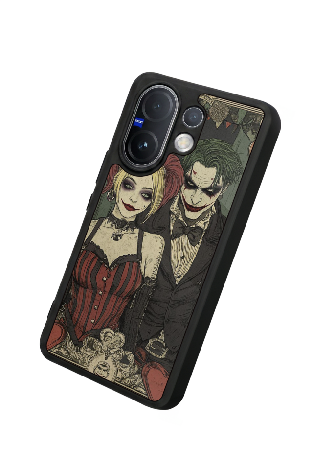 Vivo V60 Uyumlu Kalp Love Tasarımlı Glossy Premium Kılıf