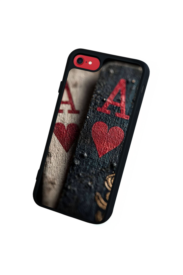 iPhone SE Uyumlu Kart Tasarımlı Glossy Premium Kılıf