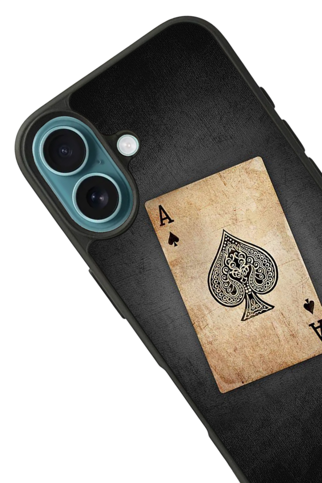 iPhone 16 Plus Uyumlu Kart Tasarımlı Glossy Premium Kılıf