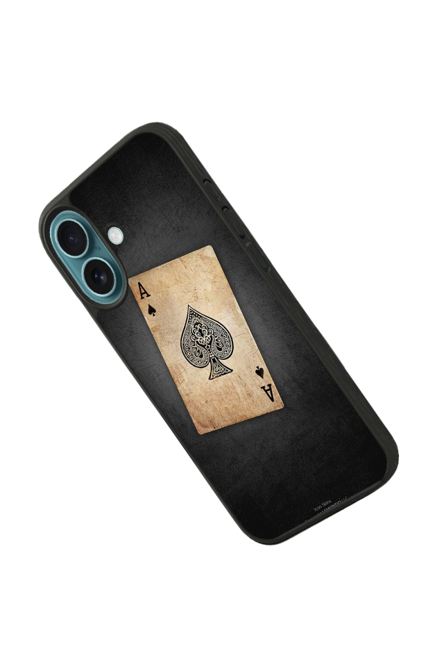iPhone 16 Plus Uyumlu Kart Tasarımlı Glossy Premium Kılıf