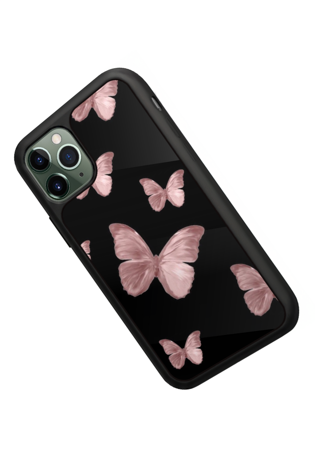 iPhone 11 Pro Uyumlu Kelebek Tasarımlı Glossy Premium Kılıf