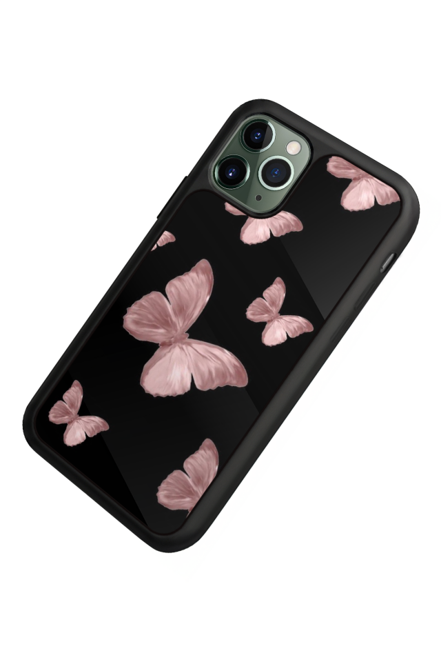 iPhone 11 Pro Uyumlu Kelebek Tasarımlı Glossy Premium Kılıf
