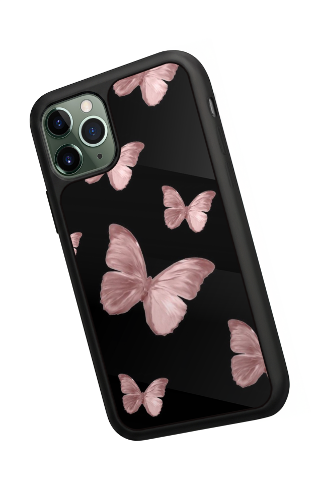 iPhone 11 Pro Uyumlu Kelebek Tasarımlı Glossy Premium Kılıf