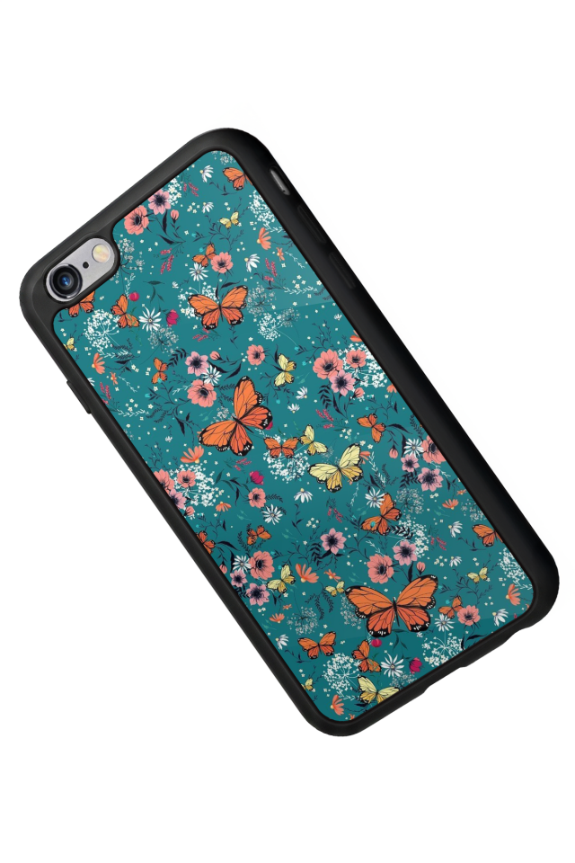 iPhone 6 Plus Uyumlu Kelebek Tasarımlı Glossy Premium Kılıf