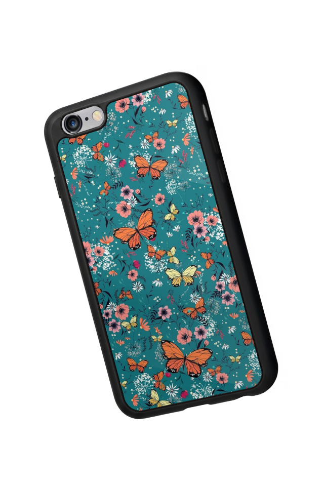iPhone 6 Plus Uyumlu Kelebek Tasarımlı Glossy Premium Kılıf