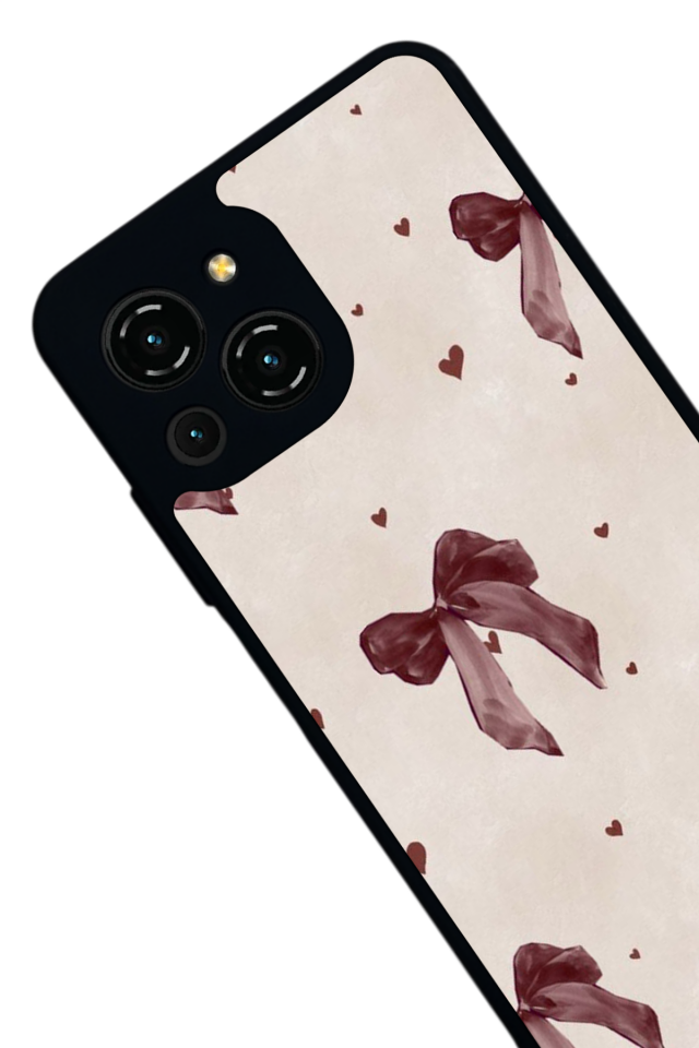 Reeder S23 Pro Max Uyumlu Kurdele Tasarımlı Glossy Premium Kılıf