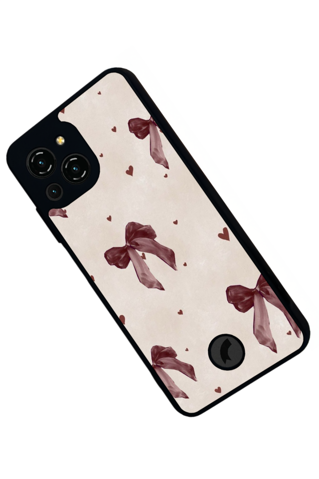 Reeder S23 Pro Max Uyumlu Kurdele Tasarımlı Glossy Premium Kılıf