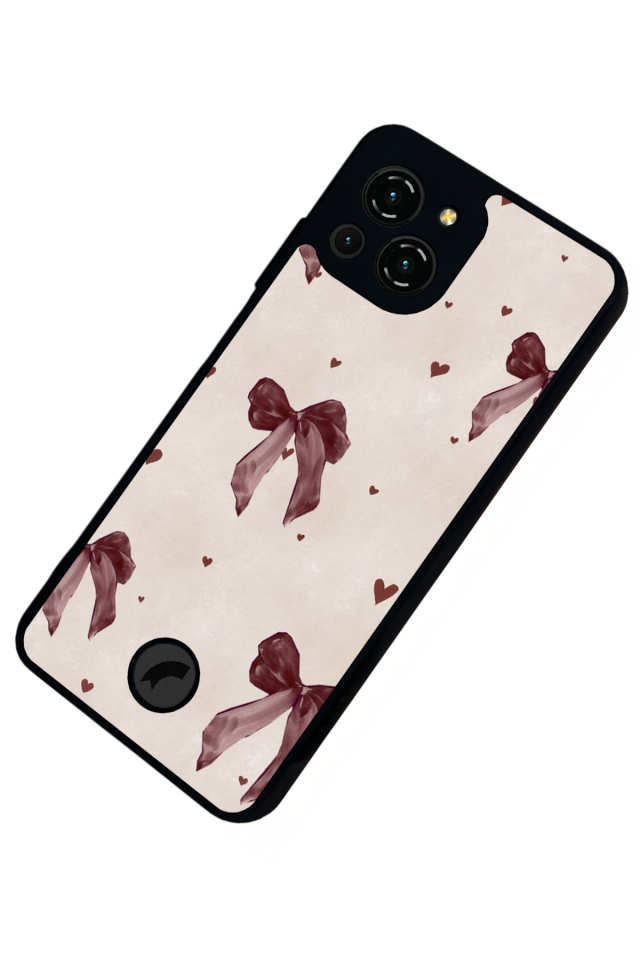 Reeder S23 Pro Max Uyumlu Kurdele Tasarımlı Glossy Premium Kılıf