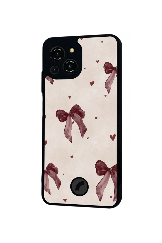 Reeder S23 Pro Max Uyumlu Kurdele Tasarımlı Glossy Premium Kılıf