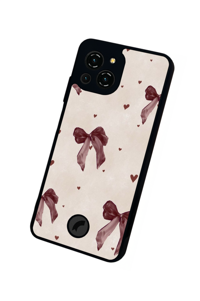 Reeder S23 Pro Max Uyumlu Kurdele Tasarımlı Glossy Premium Kılıf