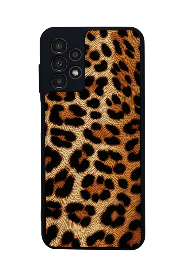 Samsung Galaxy A23 Uyumlu Leopar Tasarımlı Glossy Premium Kılıf