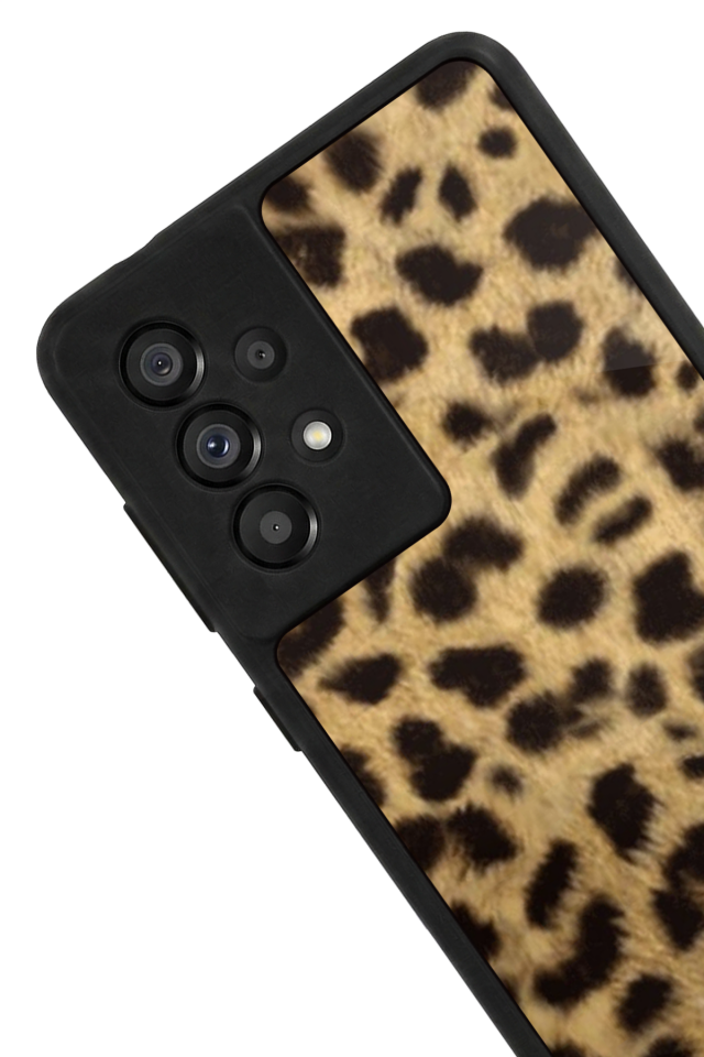 Samsung Galaxy A73 Uyumlu Leopar Tasarımlı Glossy Premium Kılıf