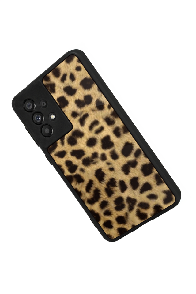 Samsung Galaxy A73 Uyumlu Leopar Tasarımlı Glossy Premium Kılıf