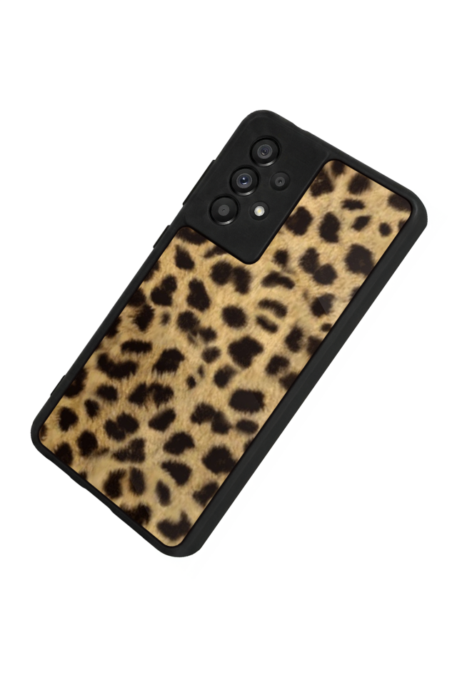 Samsung Galaxy A73 Uyumlu Leopar Tasarımlı Glossy Premium Kılıf