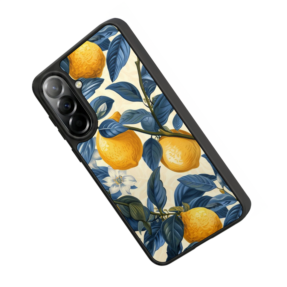 Samsung Galaxy A57 Uyumlu Limon Tasarımlı Glossy Premium Kılıf